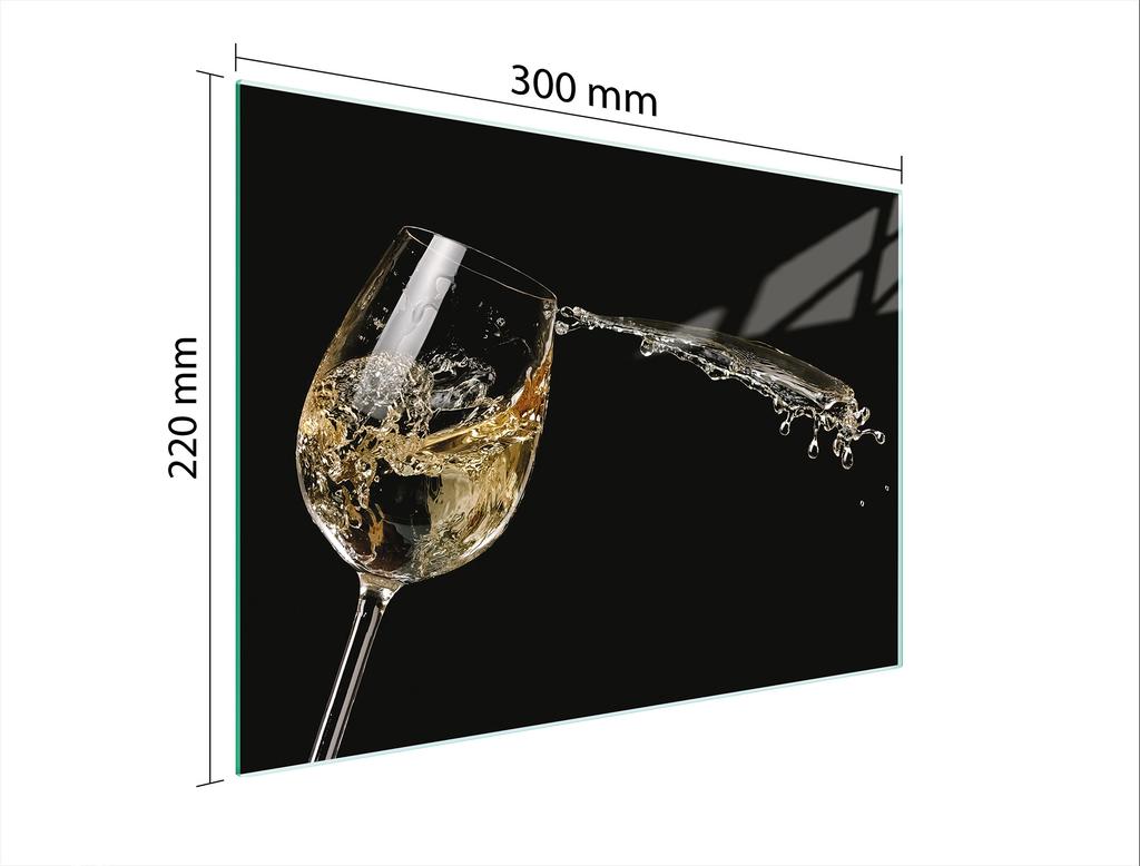 SZKLANA DESKA DO KROEJNIA 30x22 WINO