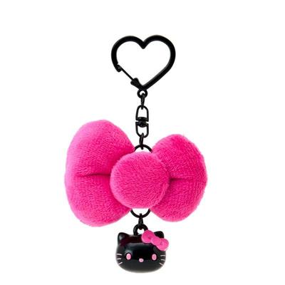 Sanrio Брелок Hello Kitty с лентой Черный (Я люблю Хеллоу Китти ) Япония НОВИНКА