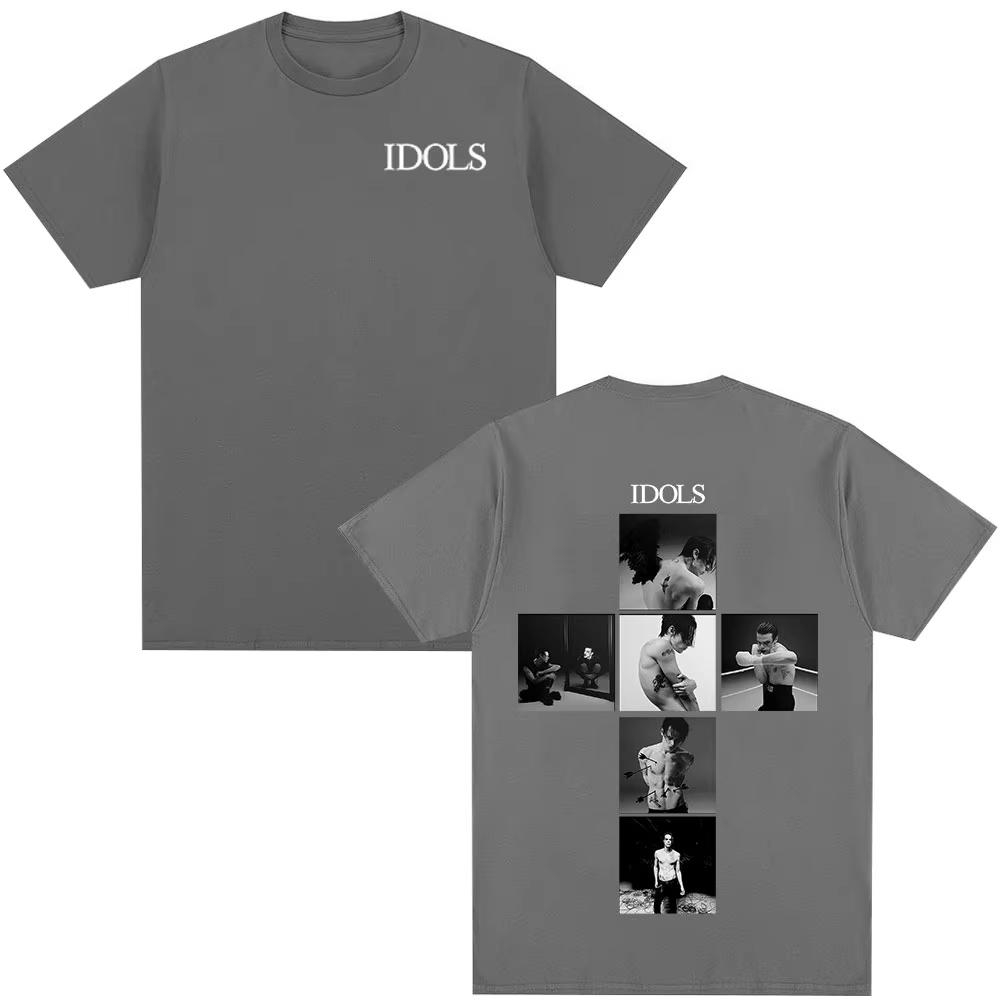 Singer Yungblud IDOLS 2026 New Album Tour T Shirt Men Women Clothing Hip Hop Short Sleeve Tshirts Casual Tshirt Tops Y2k