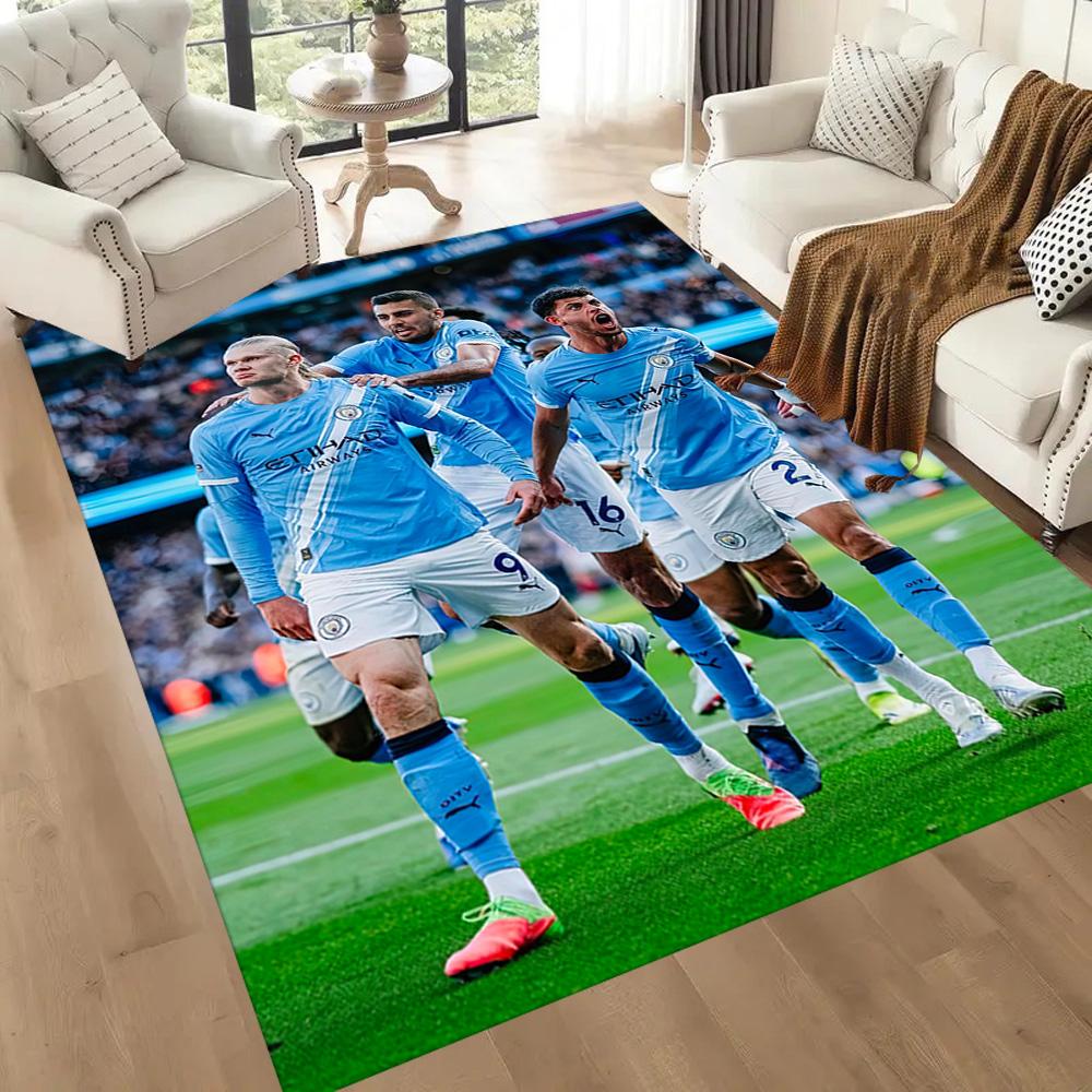 Manchester City Area Rug Suitable For Outdoor Bedrooms Hallway Dormitory Antislip Carpet Office Home Decor Spiritual Gift