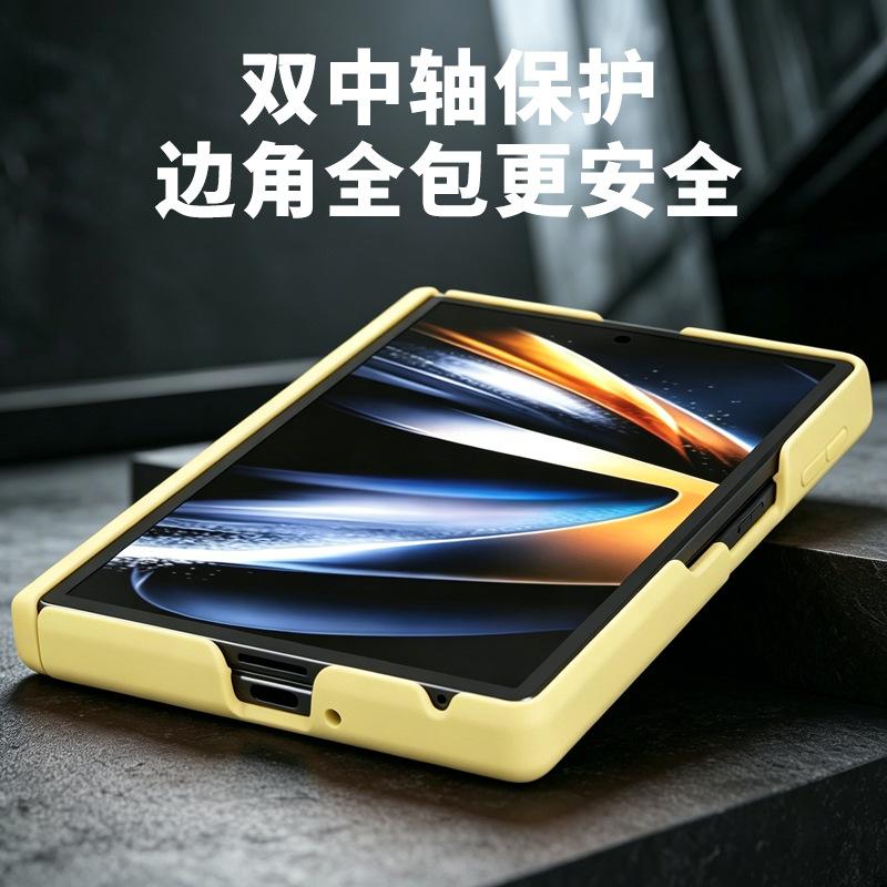 Подходит для Samsung Fold8, чехол из жидкого силикона, двойная центральная ось, полностью закрывающий, противоударный, складной чехол для мобильного телефона, оптом.
