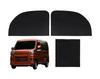 Set of 2 Magnetic Front and Side Curtains for Daihatsu Hijet Cargo and Atrai with Complete Blackout Compatible with Toyota Pixis Van and Subaru Sambar