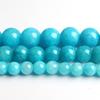Круглые бусины из синего нефрита для изготовления ювелирных изделий, диаметр 6/8/10/12 мм, длина 15 дюймов.