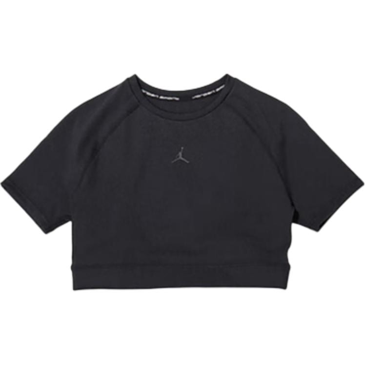 Jordan Футболки женские черные с круглым вырезом умеренные FV6928-010