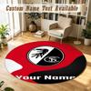 Round Rug Custom NameSC Freiburg FC Pattern Non Slip Carpet Home Floor Decor