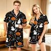 Парный пижамный комплект на Хэллоуин, Мягкая удобная matching пижама для нее и для него