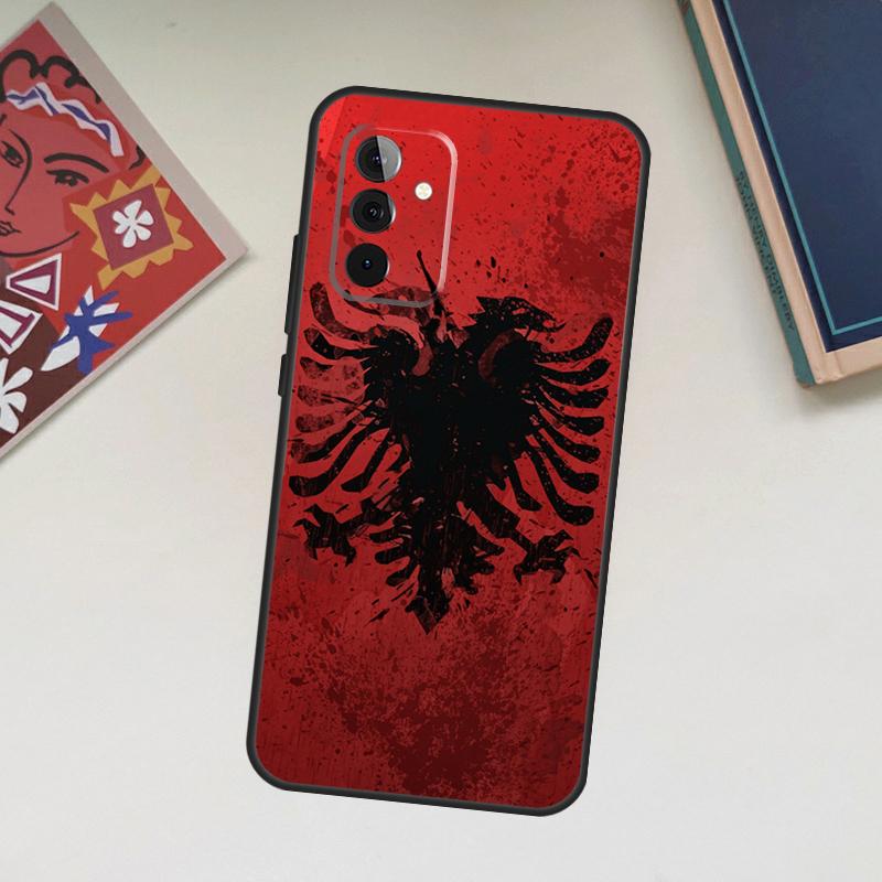 Albania Flag Eagle Case For Samsung Galaxy A13 A53 A33 A23 A06 A56 A16 A36 A55 A35 A17 A54 A34 A14 A52 A32 A15