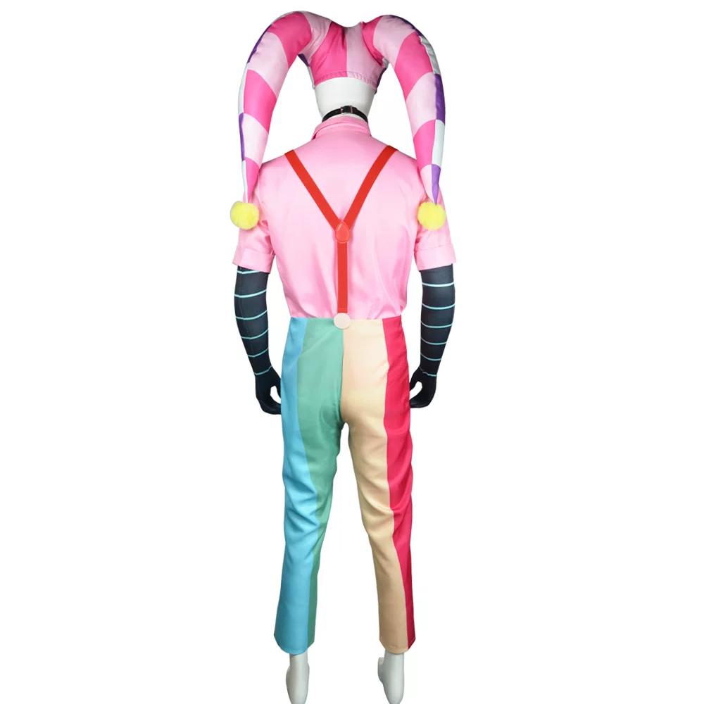 Helluva Boss Fizzarolli Overalls Cosplay Costume, Joker Anime Stage Performance Outfit