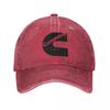 Gas Fueled Engine Cummins Unisex Women Baseball Cap Distressed Denim Washed Hats Cap Workouts Unstructured Soft Snapback Hat