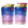 YOLU Набор для лечения шампунем, большой емкости, сменный блок, успокаивающее ночное восстановление