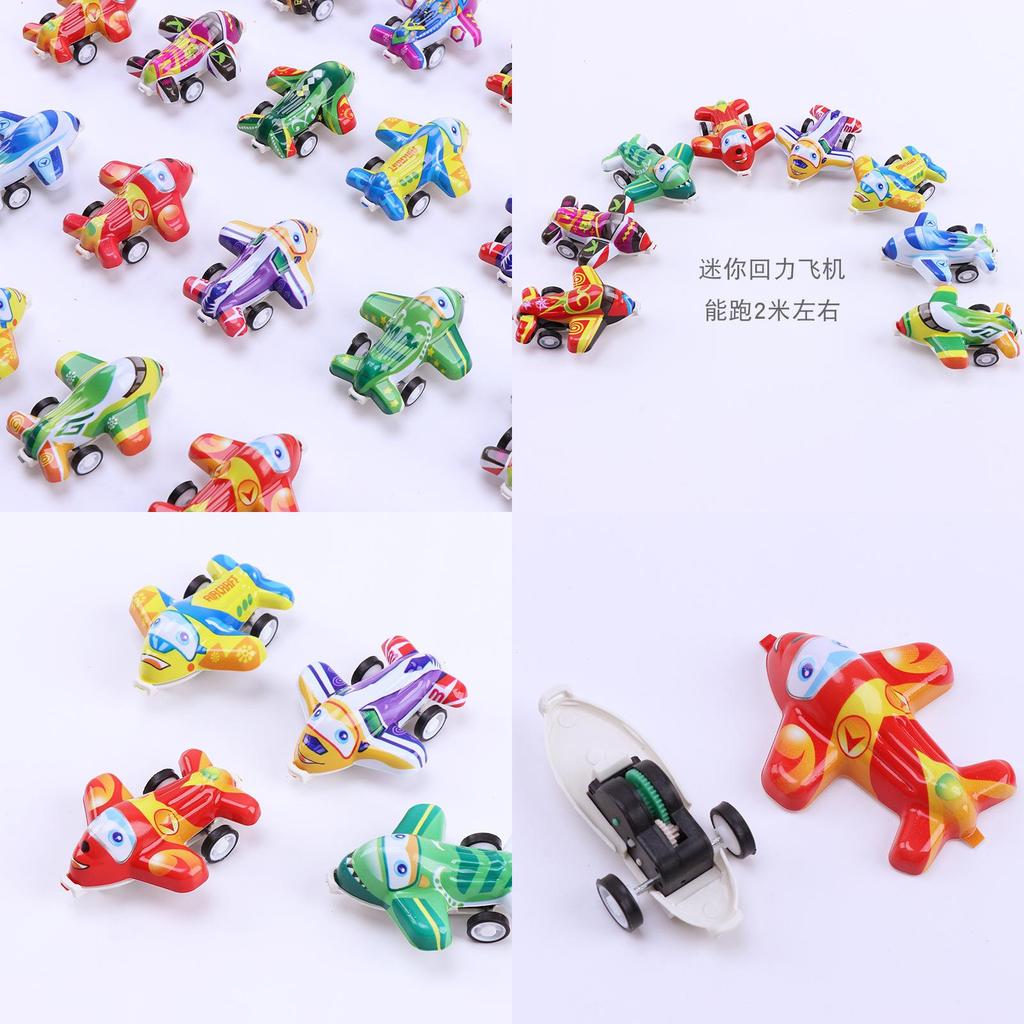 Детский мини-самолет с пружинным механизмом для дошкольного обучения и игр родителей с детьми