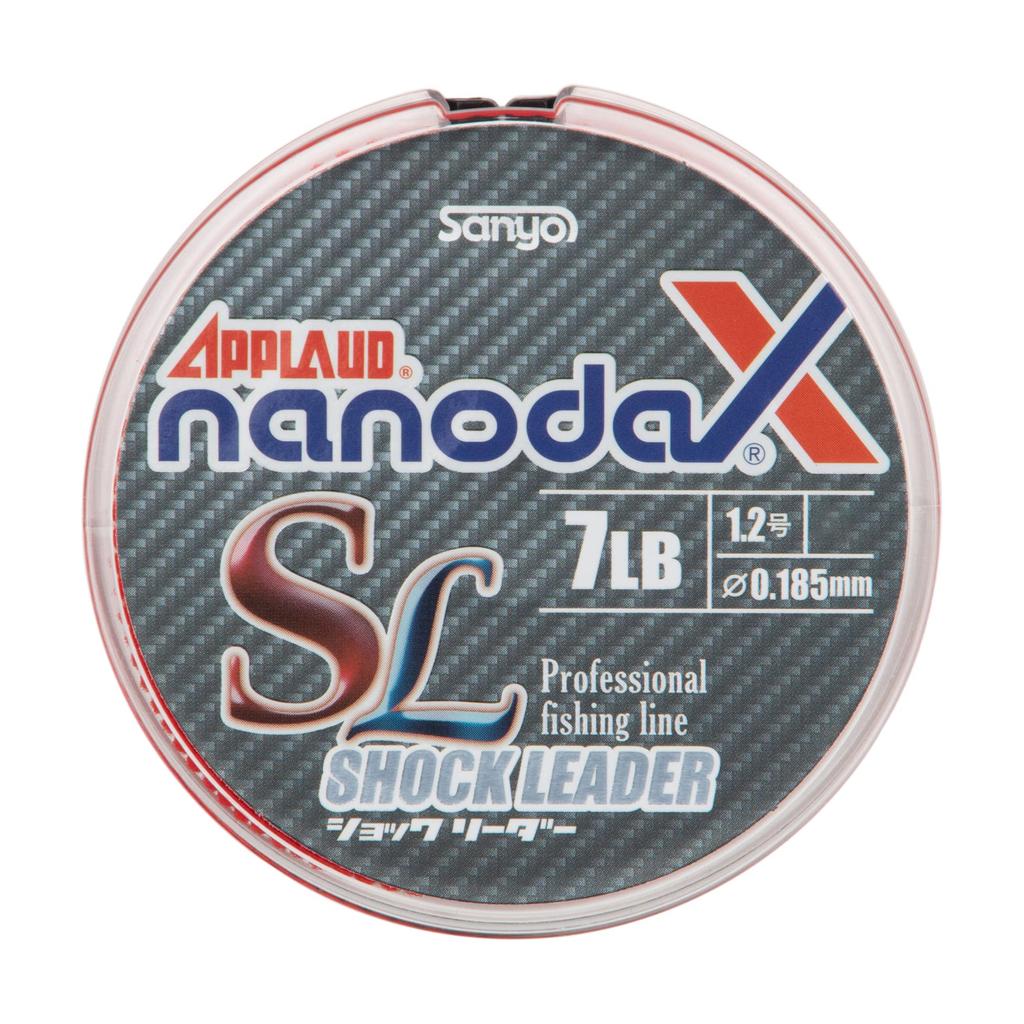 Sanyo Nylon Shock Leader Applied Nanodax Leader Nanodax 30m 6 Aqua Clear No. 25.5lb