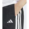 adidas Женские шорты Essentials с тремя полосками, свободные, с высокой талией, длиной три четверти, повседневные, черные, белые JE1309