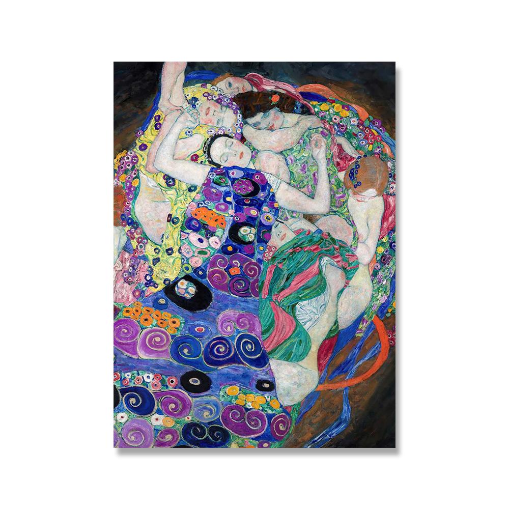 Классический плакат художника Густава Климта, абстрактная картина маслом на холсте, современное украшение дома, настенная художественная картина для интерьера гостиной