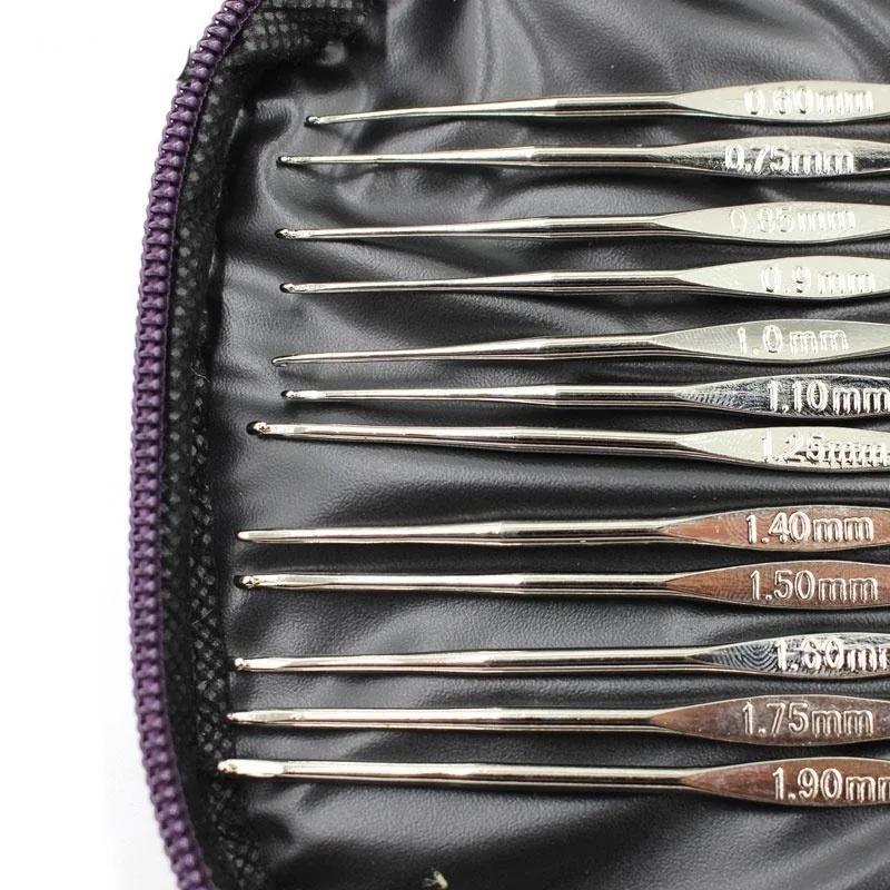 Спицы Стежки Вязание Рукоделие Пряжа Инструменты для шитья Крючки для вязания крючком Наборы спиц для вязания с чехлом.