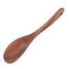 Long Handle Design Serving Utensil Wood Material Salad Utensil Dining Tableware  Food Arrangement