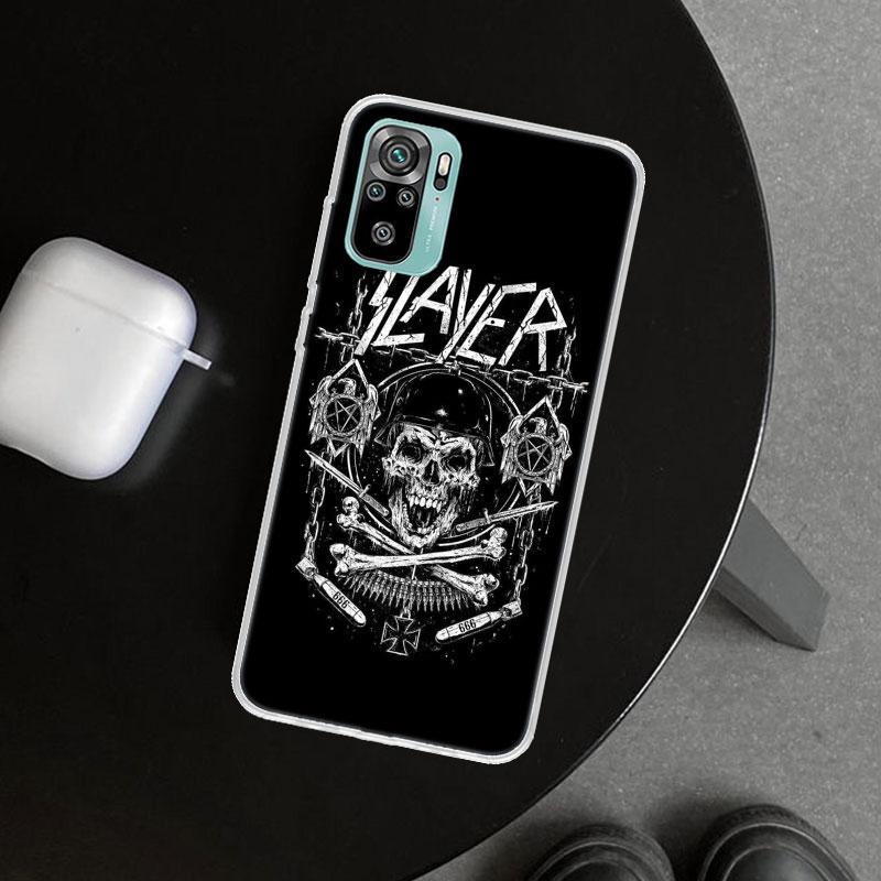 Slayer Heavy Metal Rock Band Phone Case Cover for Xiaomi Redmi Note 15 14 13 12 11 Pro Plus 14S 12S 11S 11T 11E 10S 10 Customize