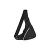 Givenchy G-Zip Embroidered Logo Zipper Triangle Leather Crossbody Bag Small Men bags Black BKU03NK1JE-001