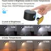 Led Wall Lamp Touch Control Remote 360 Rotatable USB Recharge Wireless Portable Night Light For Bedroom Reading Lamp