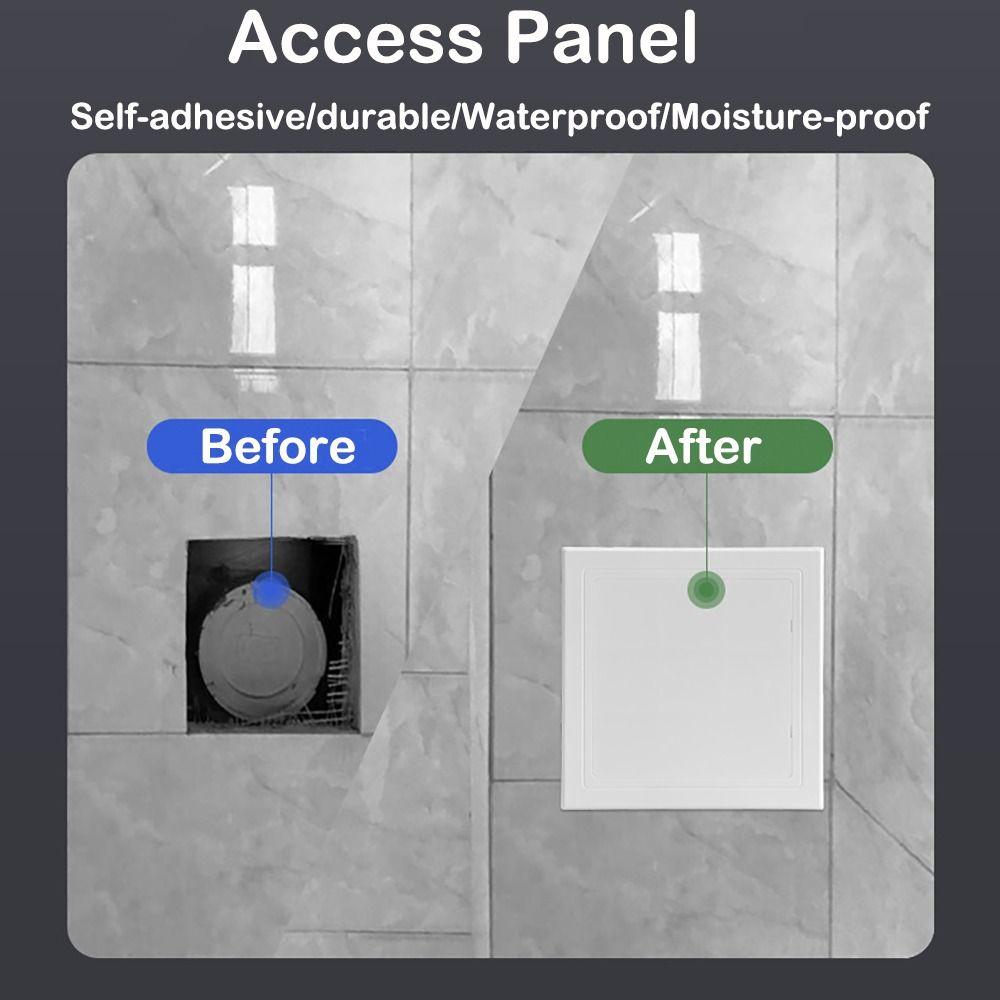 White Opening Flap Cover Plate Plastic Inspection Hole Wall Access Doors  Doors Wall Ceiling