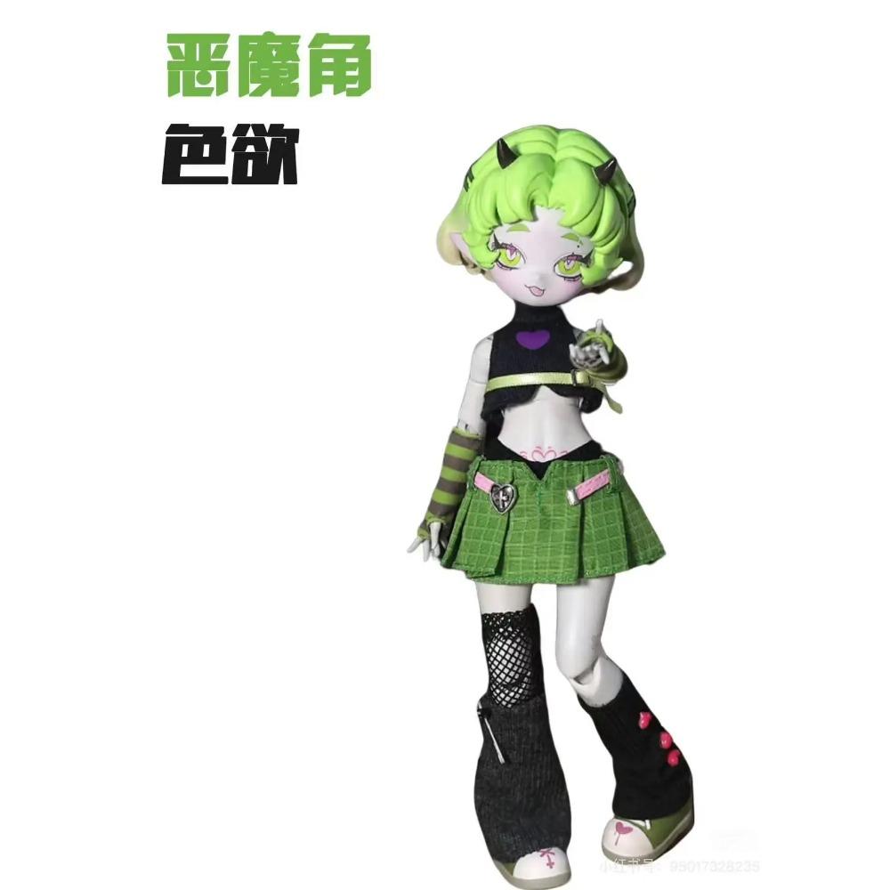 Cooze BJD Рога Дьявола Масштаб 1/8 Подвижная Кукла Украшение Слепой Бокс Креативная Настольная Коллекция Игрушки С Изысканной Подвижностью Суставов