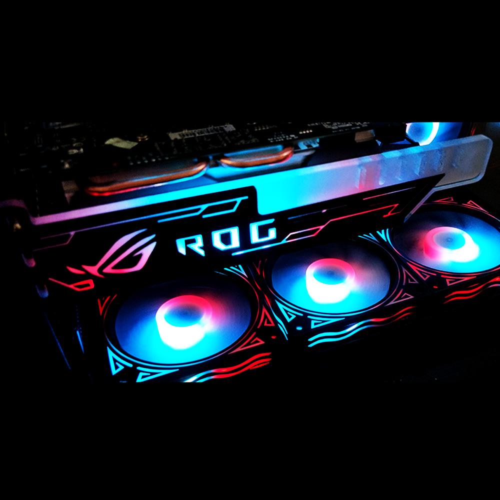 Подставка для видеокарты RGB25 RGB, цветная горизонтальная, 12 В, 4 контакта, со светодиодной подсветкой, держатель карты