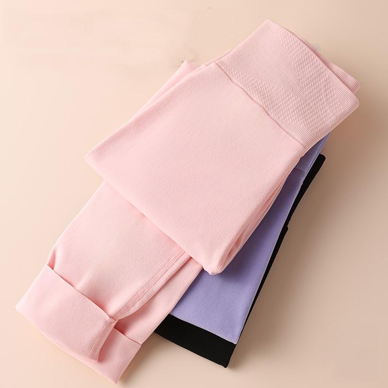 Зимние женские легенсы с высокой посадкой, стрейч высокого качества