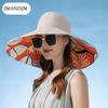 European and American New Double-sided Bucket Hat Women's Summer Widened Brim Sun Hat Fashion Sunscreen Sun Hat