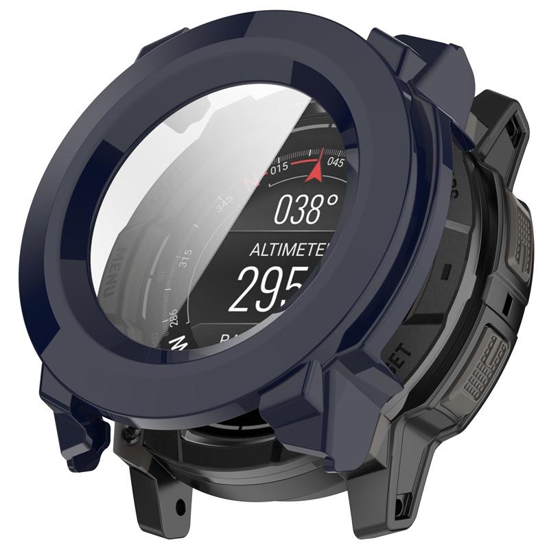 Чехол для ПК + Закаленное стекло для Garmin instinct3 45 мм/50 мм Полное покрытие Защитная пленка для экрана Антицарапающая пленка Защитный бампер Аксессуары