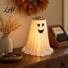 Unique Halloween Gift for Kids Ghost Candy Bowl Stand with Remote Control Large LED Lighted Cute Holder Front Door Porch Outdoor Indoor Decor Snack