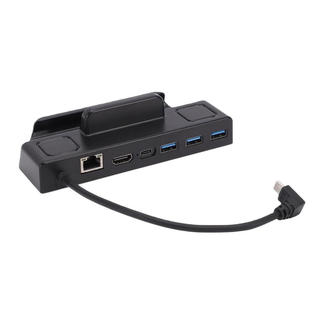 Док-станция для Steam Deck OLED 6-в-1, концентратор Type-C с HDMI 4K 60 Гц, Gigabit Ethernet, 3 порта USB-A