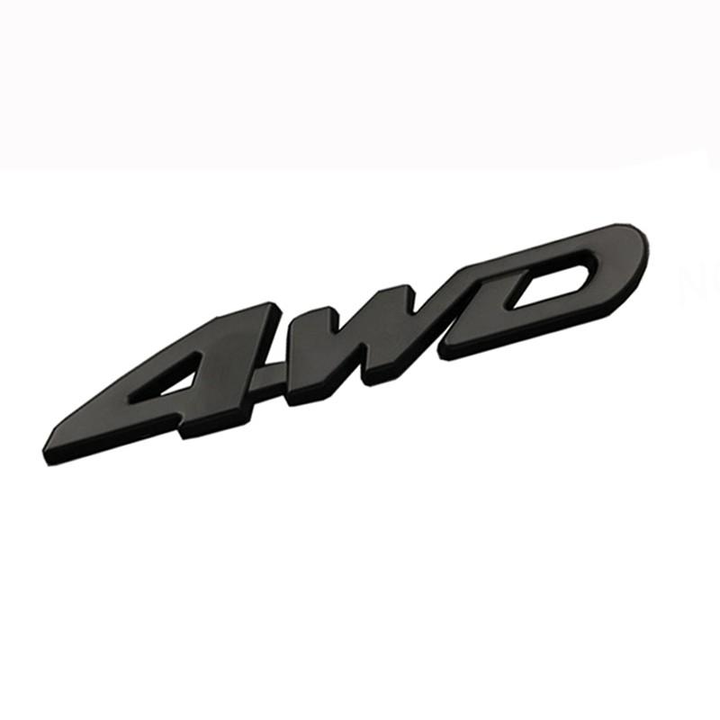 Автомобильные модифицированные буквы 4WD 4X4, металлические боковые наклейки для автомобиля, подходят для всех значков на передней решетке и задних значков