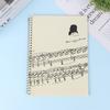 Blank Music Stationery Score Manuscript Book Writing Stave Notebook Black 50 Sheets Notebooks For Songwriters