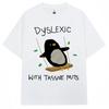 Camiseta para Dislexia con divertidas camisetas creativas para fanticas de animales tasssive con pinturas de moda