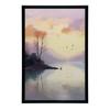 Pastelowy Krajobraz Pastelowy Krajobraz, 50X70 Cm, Rama Aluminiowa Czarna, Papier Matowy 230 Gsm