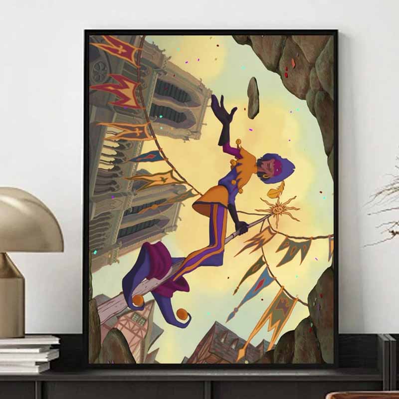 Disney Diamond Painting Clopin From The Hunchback of Notre Dame Carnival Scene Cute Cartoon Cross Stitch Set 5D DIY Home Decor