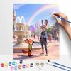 Disney Зверополис Раскраска по номерам Набор Ручная роспись Декор для дома