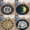 Bohemian Totem Style Round Carpet Tarot Card Floor MATS Bedroom Bathroom Carpet Children's Room Divination MATS Home Decor
