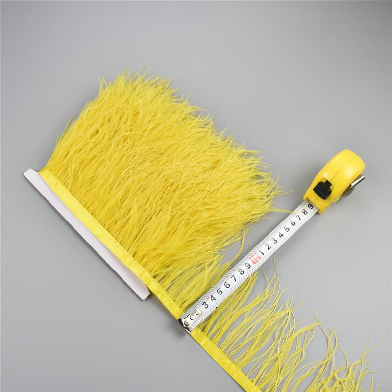 Перья1Метр Натуральная бахрома из страусиных перьев 8-10 см Цветные пушистые перья Отделка для шитья платьев Декор одежды Декор для вечеринок