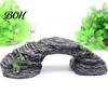 Durable Reptile Platform Turtle Basking Platform, Rock Look Resin Baby Tortoise Climbing Ramp, Shelter Hideaway Arched Reptiles Dock Resting