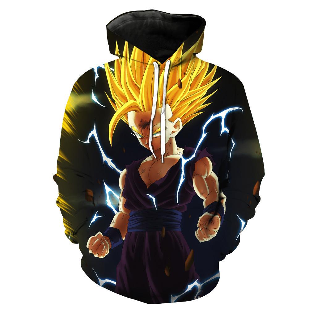 2024 3D Новый аниме Dragon Ball принтованный свитер серии пуловер Generation Tide Brand Hoodie Gift Pink Goku