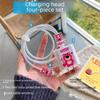 Apple Data Cable Protection Kit: 20W Charging Head, Transparent Cartoon Design, 4-Piece Set