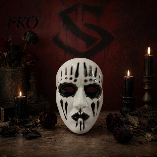 Dripping Blood Mask Halloween Scary Full Face Mask, Ghost Cosplay Unisex Prop for Party, Horror Skull with Adjustable Strap Comfortable Adult