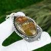 Natural Rainforest Jasper Gemstone Jewelry 925 Sterling Silver Pendant For Girls