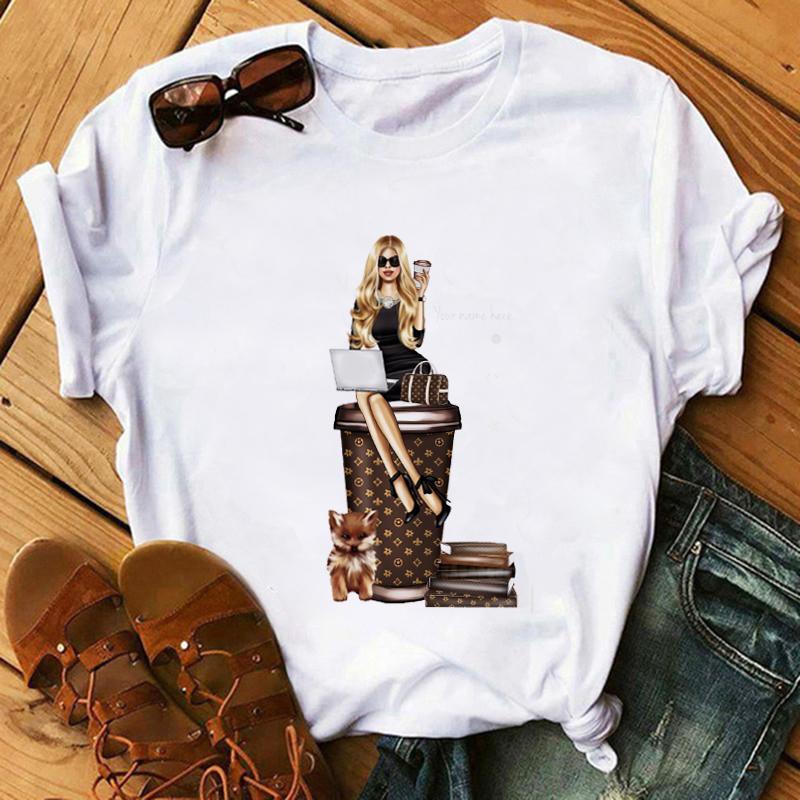 Women Funny Graphic Black African Curly Hair T-shirts for Aesthetic for Women Fashion Printed T-shirt T-shirt Aesthetic Clothes