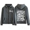 Rapper Milo  J Fashion Graphic Zip Up Hoodie Men Women Vintage Jacket Loose Casual Thick Sweatshirt Fan Gifts