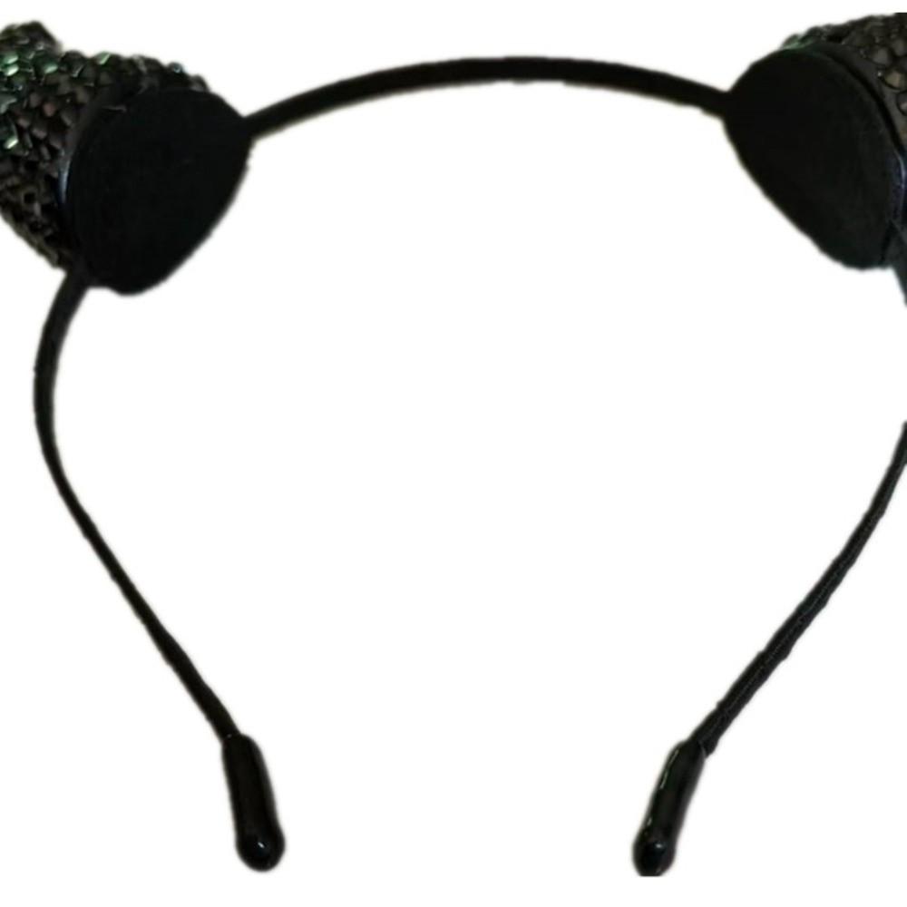 Cloth Halloween Hair Hoop Rhinestone Horn Hairpins Fashion Cow Horn Hairband Friends