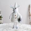 Christmas Reindeer Plush Toy Decorative Figure Holiday Window Display Home Party Ornament