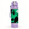 1PC Green Alien Square Minimalist Graphic Print 750ml Portable Sports Water Bottle Leakproof Gym Outdoor Travel Drink Cup