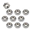 Winova M4 Hex Nuts, 304 Stainless Steel, 0.7mm Thread Pitch, 3.2mm Height, 7mm Hex Width, Mini Size Hex Nuts for Precision Machinery, Corrosion Resist
